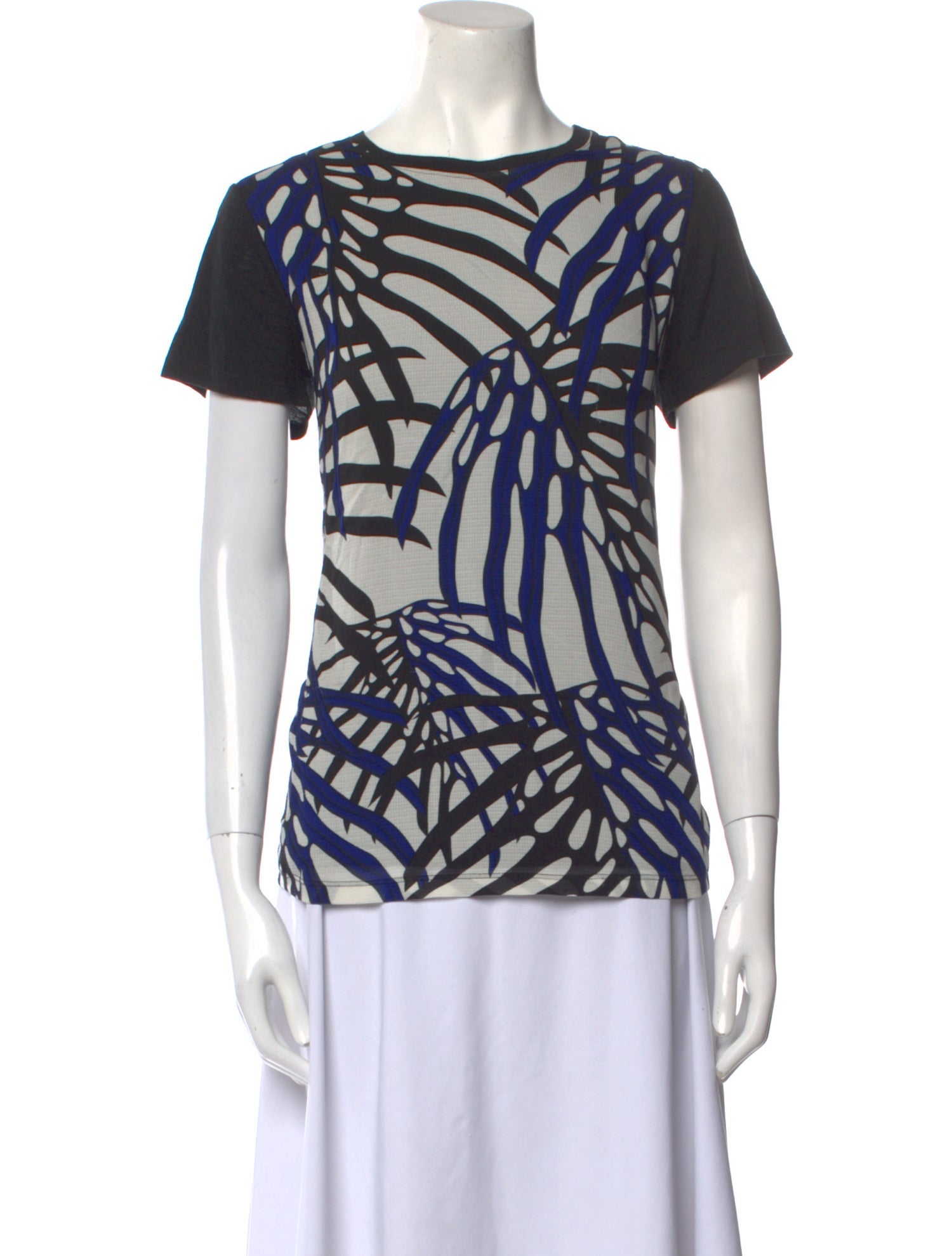Proenza Schouler Silk Printed T-Shirt