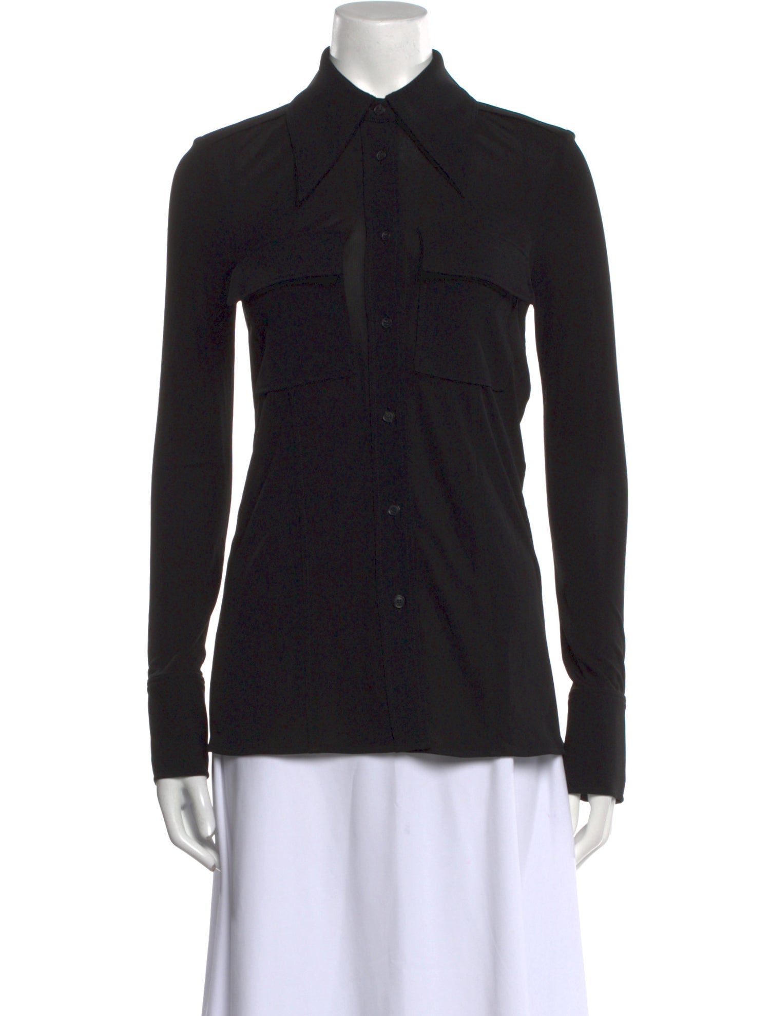Proenza Schouler Long Sleeve Button-Up Top