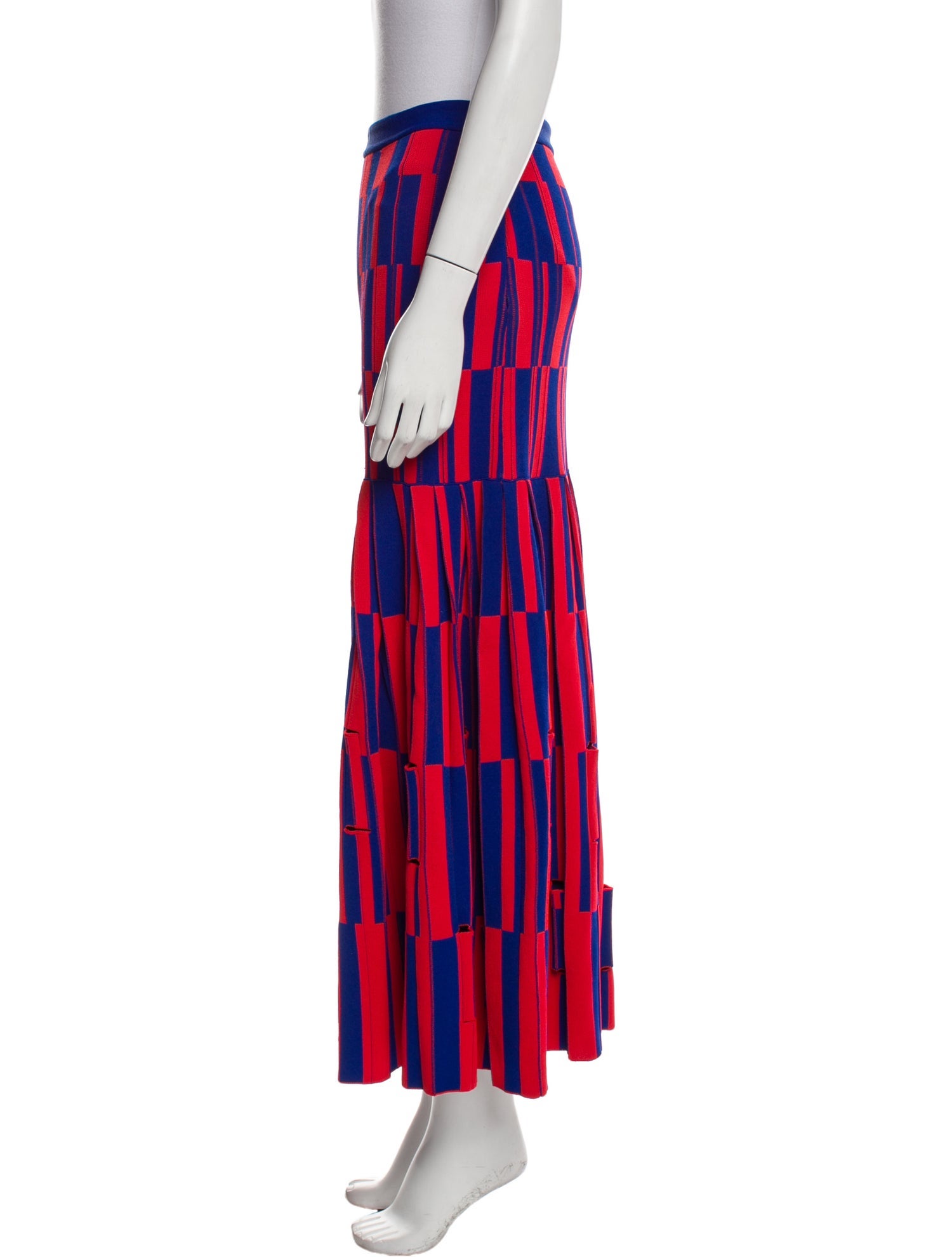 Proenza Schouler Striped Midi Length Skirt