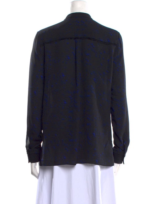 Proenza Schouler Silk Patterned Button-Up Top