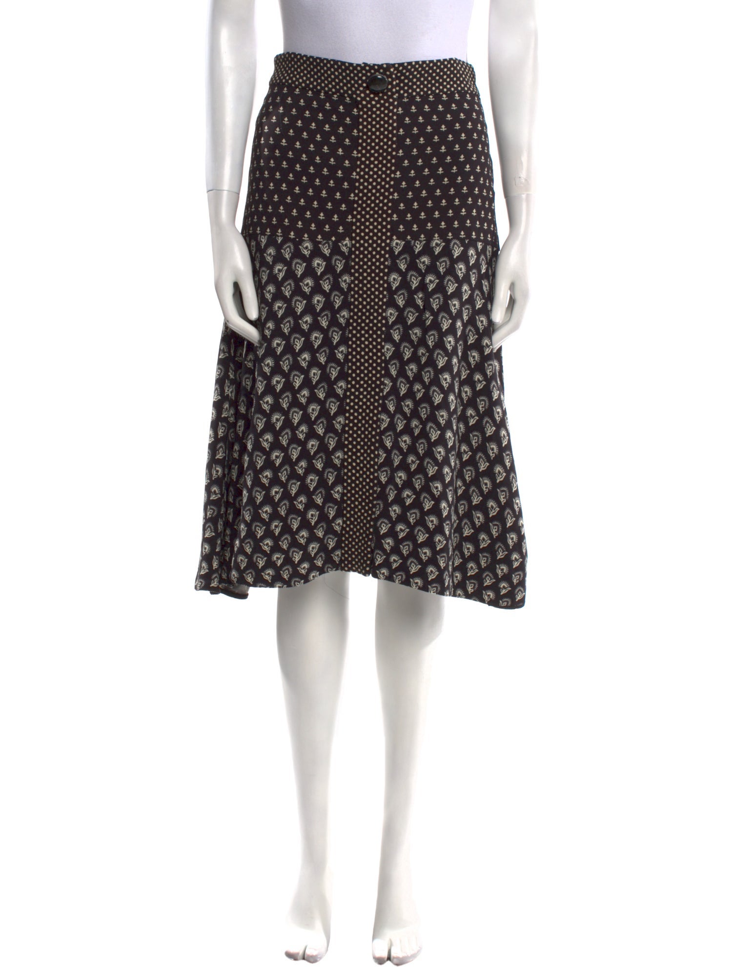 Proenza Schouler Polka Dot Print Knee-Length Skirt