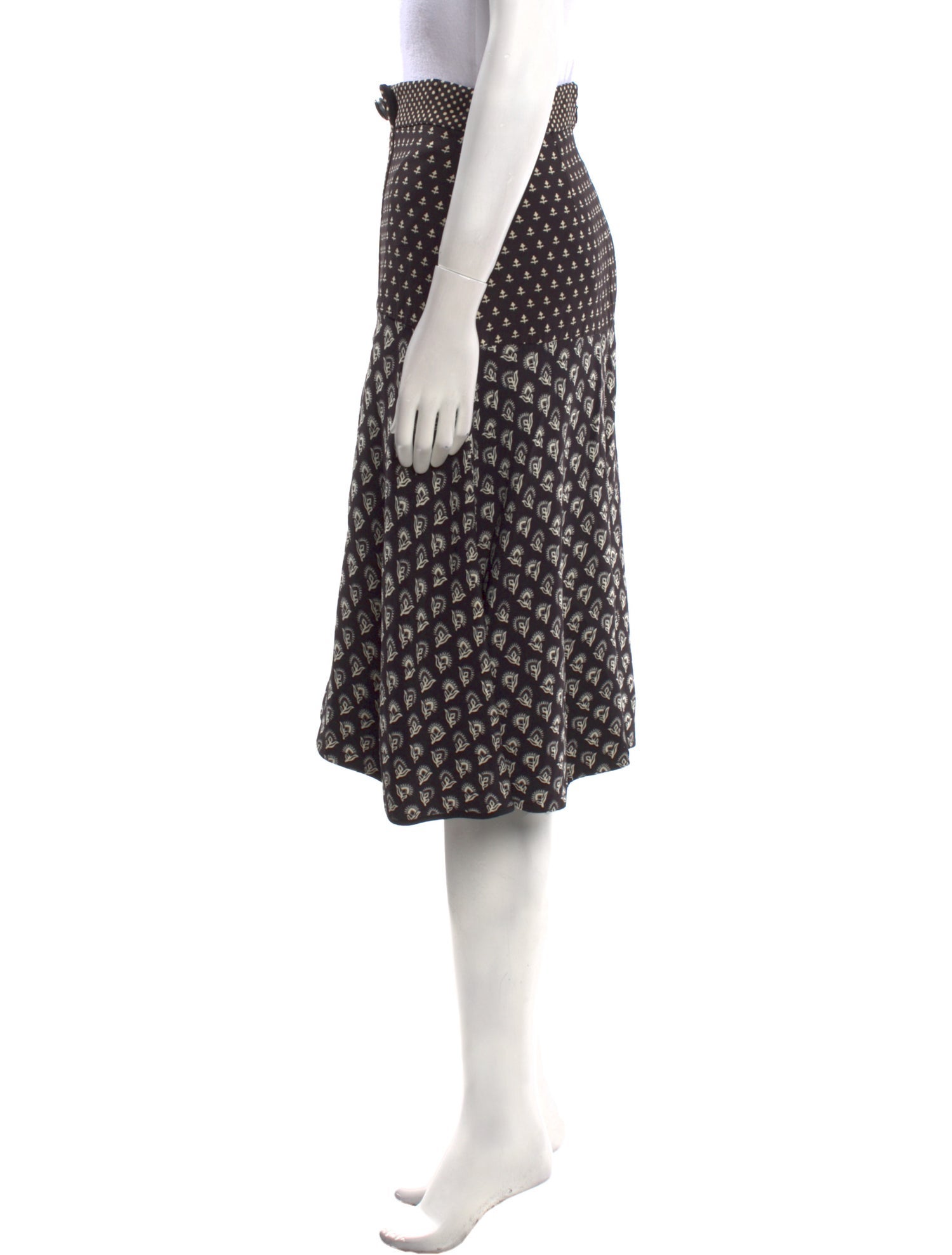 Proenza Schouler Polka Dot Print Knee-Length Skirt