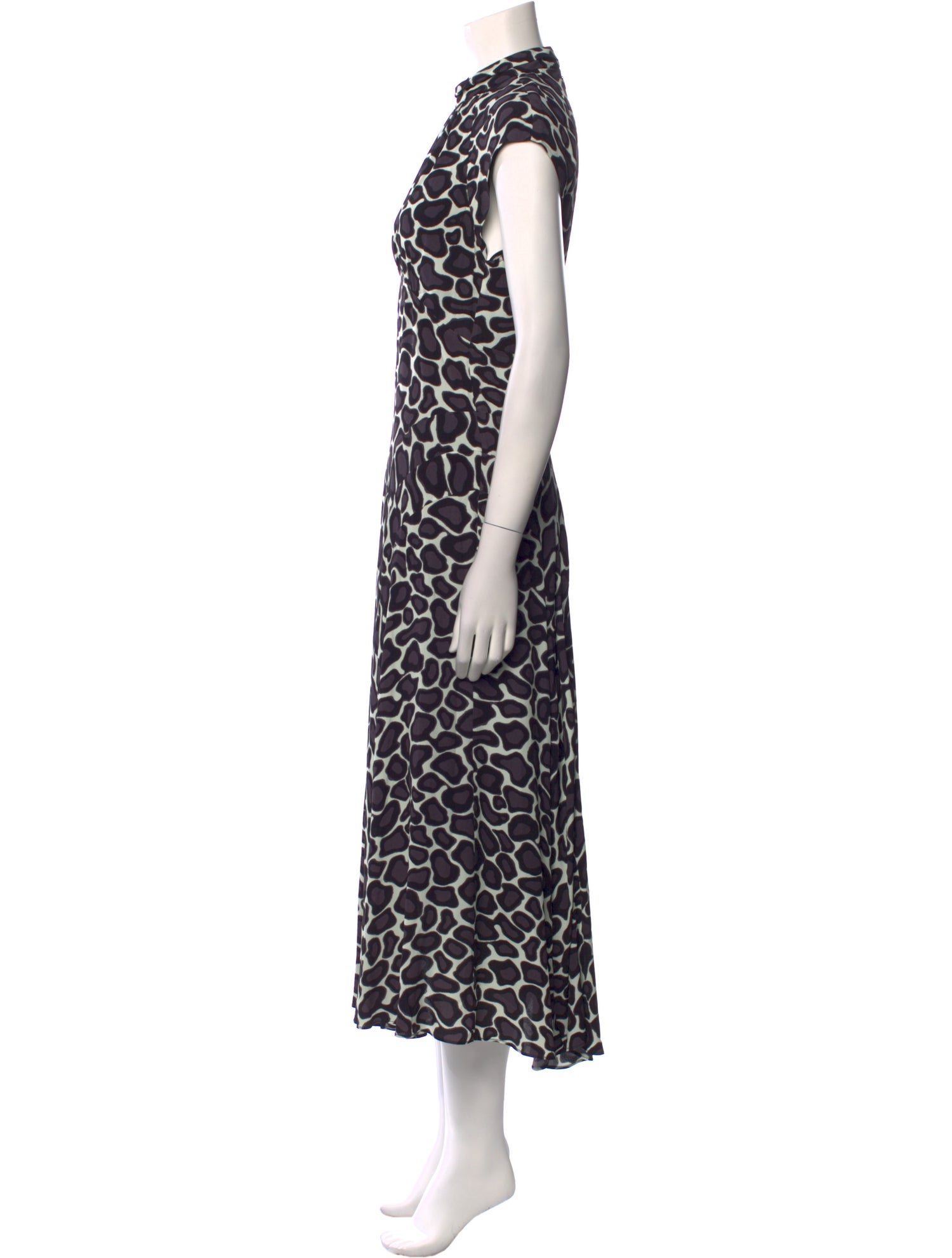 Proenza Schouler Animal Print Long Dress