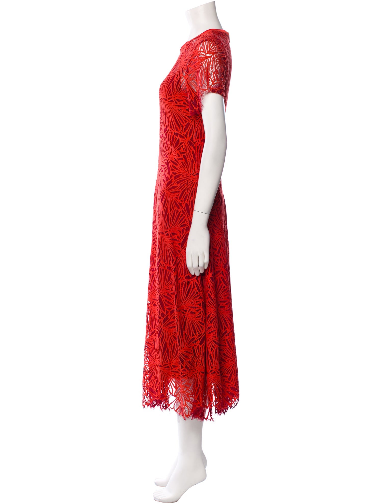 knee length dresses for ladies Proenza Schouler Tala Dress in Viscose Georgette - Cream