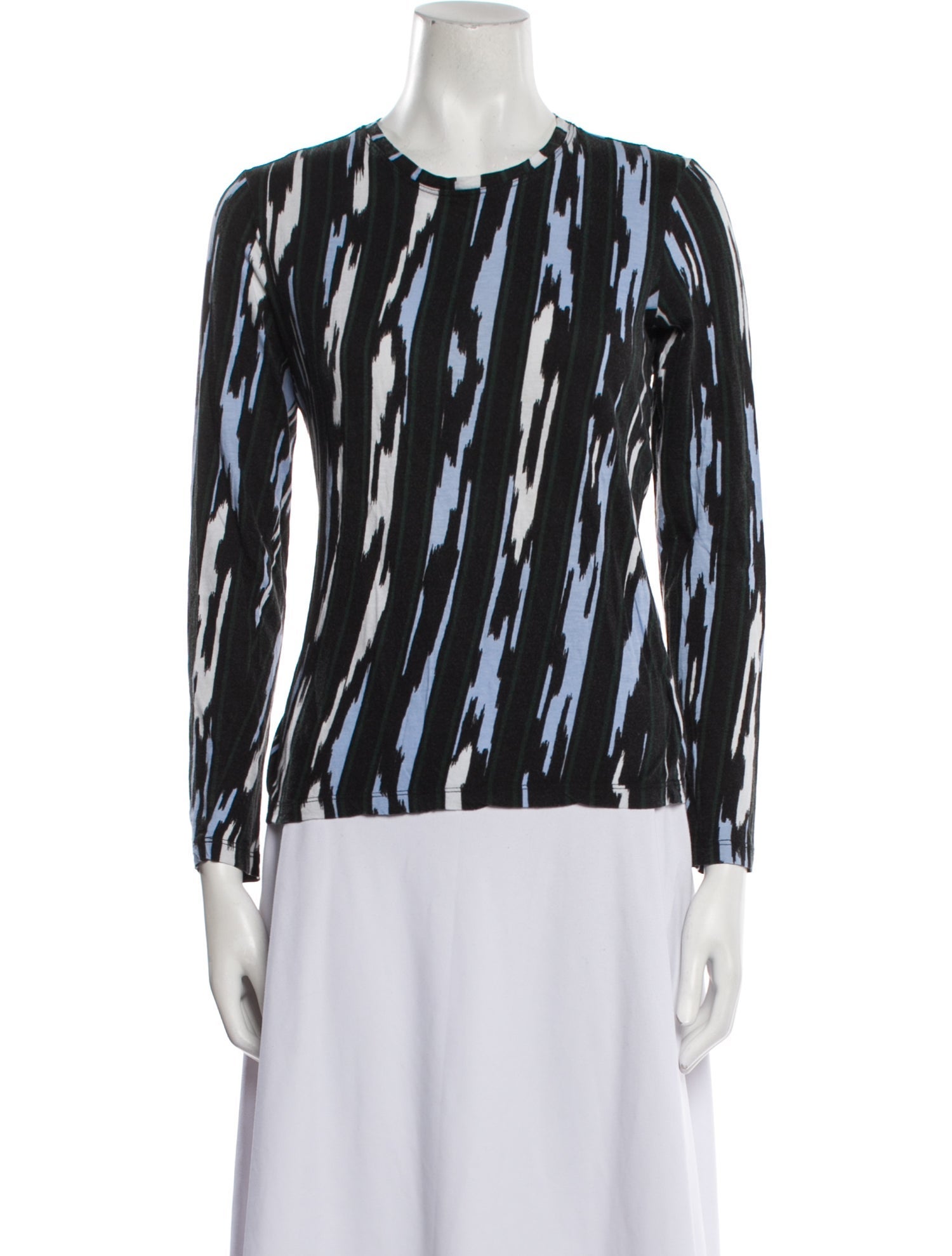 Proenza Schouler Printed Crew Neck Top