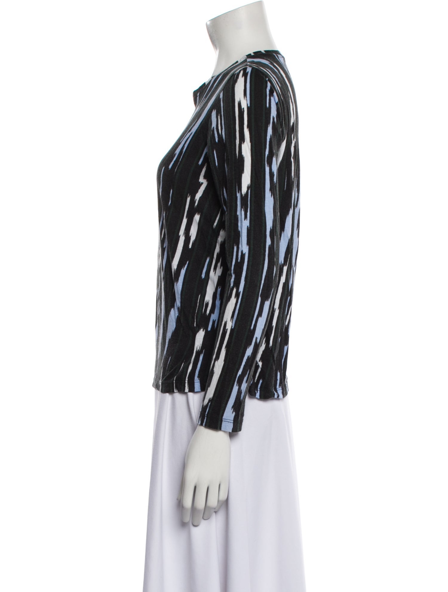 Proenza Schouler Printed Crew Neck Top
