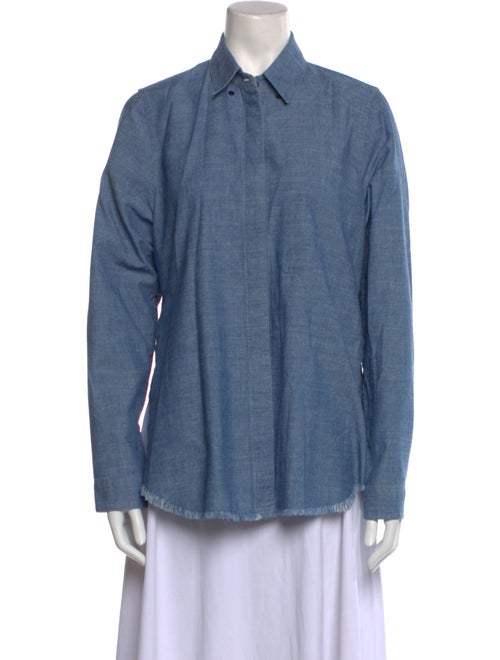 Proenza Schouler Long Sleeve Button-Up Top
