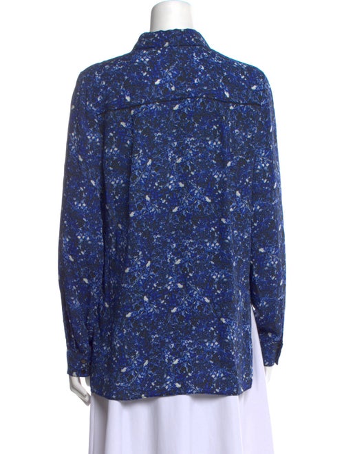 Proenza Schouler Silk Printed Button-Up Top