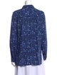Proenza Schouler Silk Printed Button-Up Top