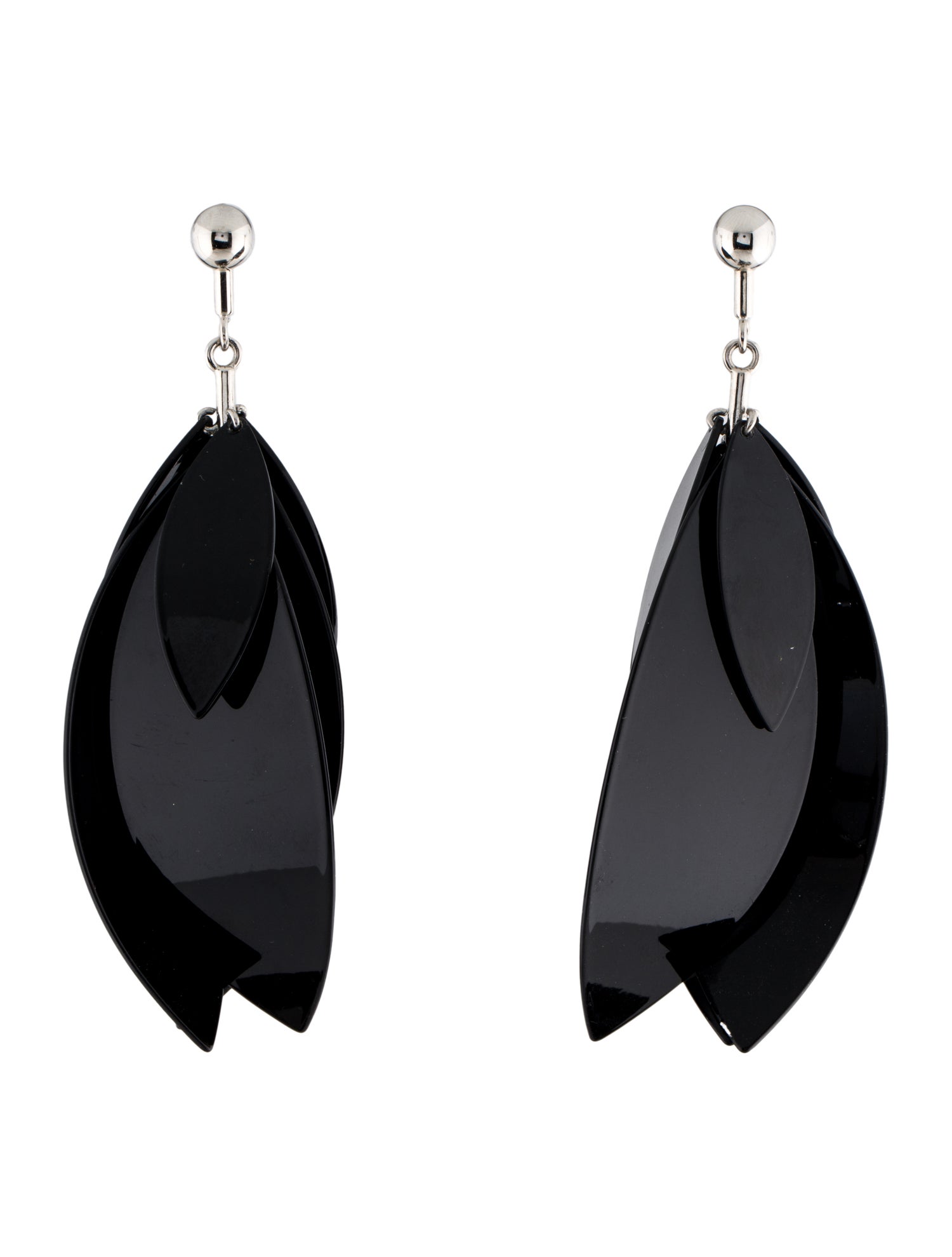 Proenza Schouler Lacquer Full Leaf Drop Earrings