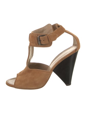 Proenza Schouler Suede T-Strap Sandals