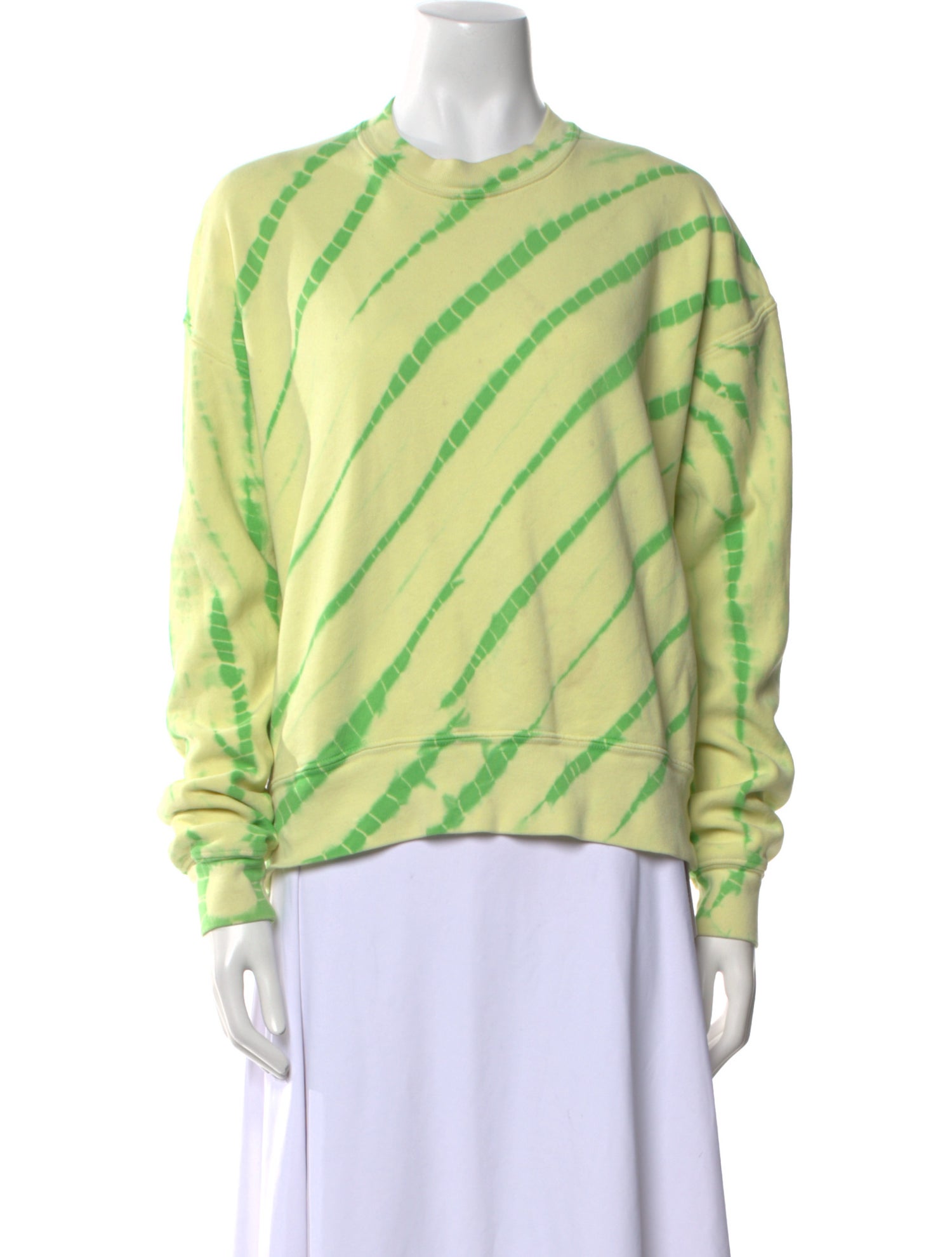 Proenza Schouler Tie-Dye Print Crew Neck Sweater