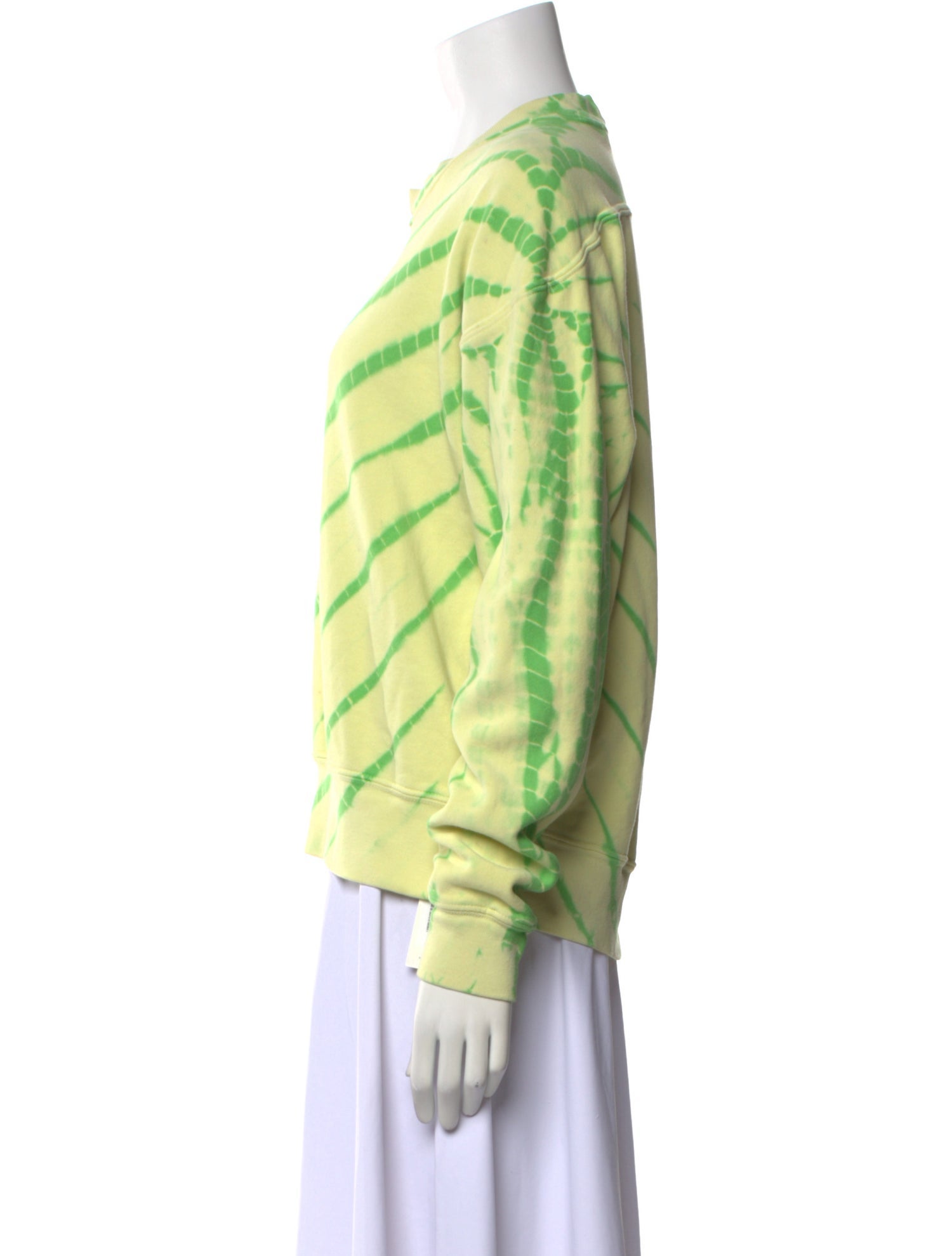 Proenza Schouler Tie-Dye Print Crew Neck Sweater