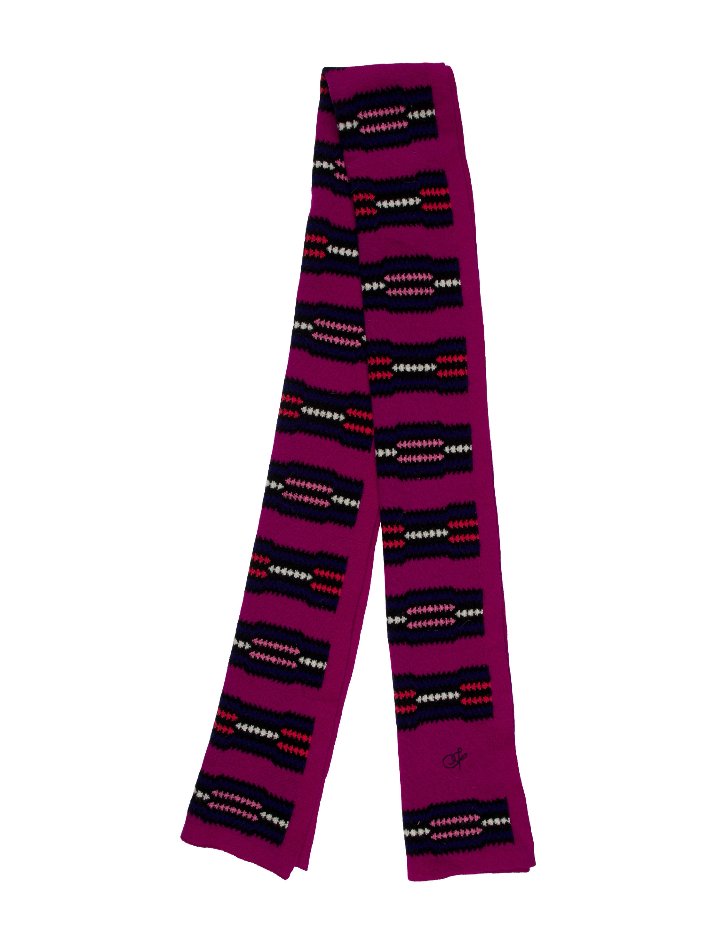 Proenza Schouler Wool Striped Scarf