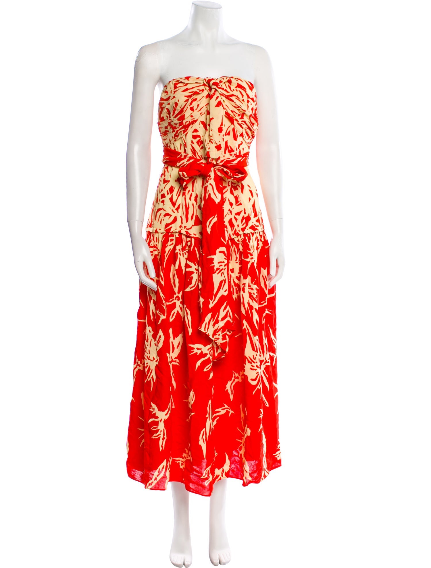 Proenza Schouler Floral Print Knee-Length Dress