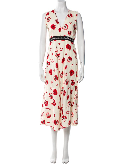 Proenza Schouler Printed Raw-Edge Trim Skirt Set