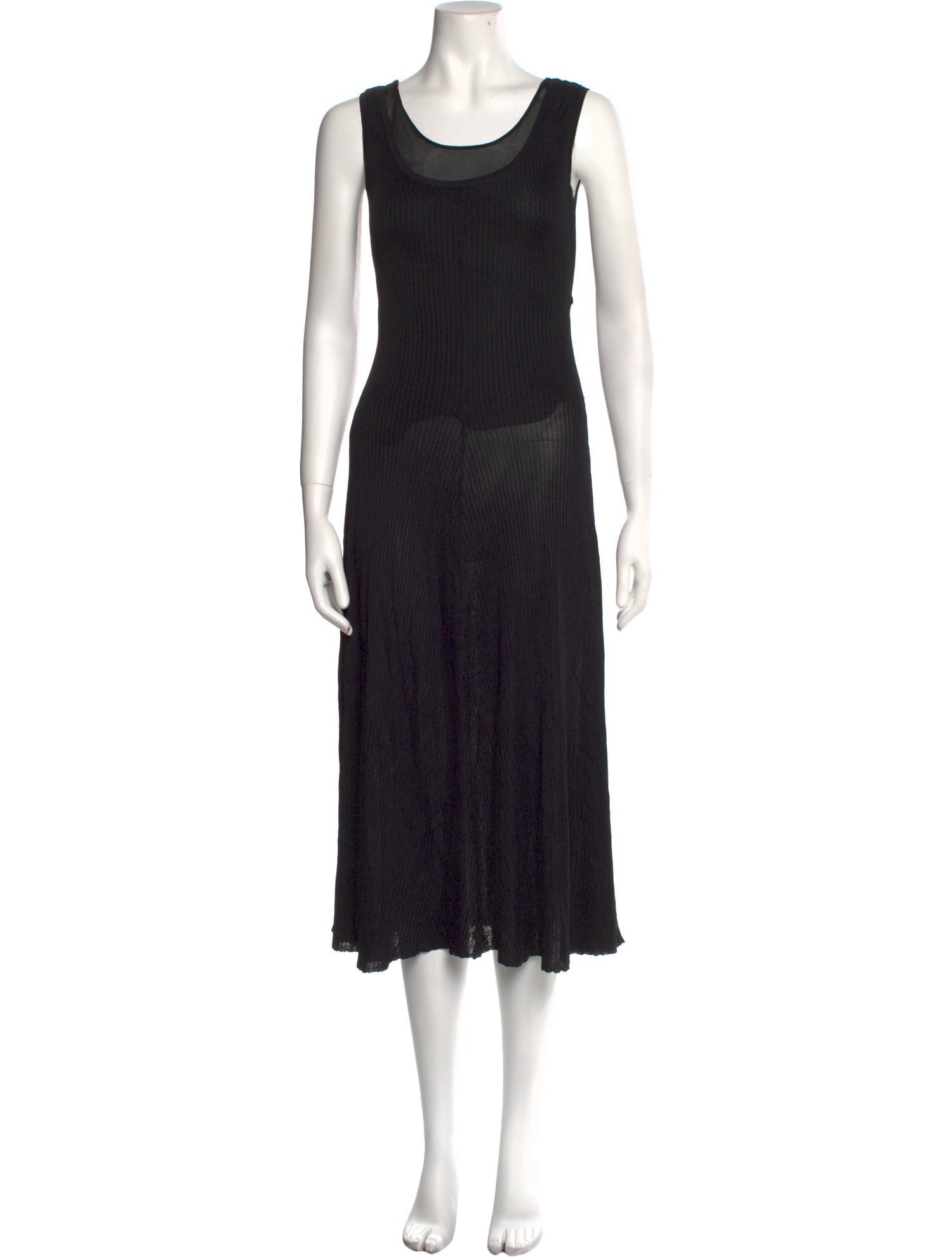 Proenza Schouler Scoop Neck Midi Length Dress