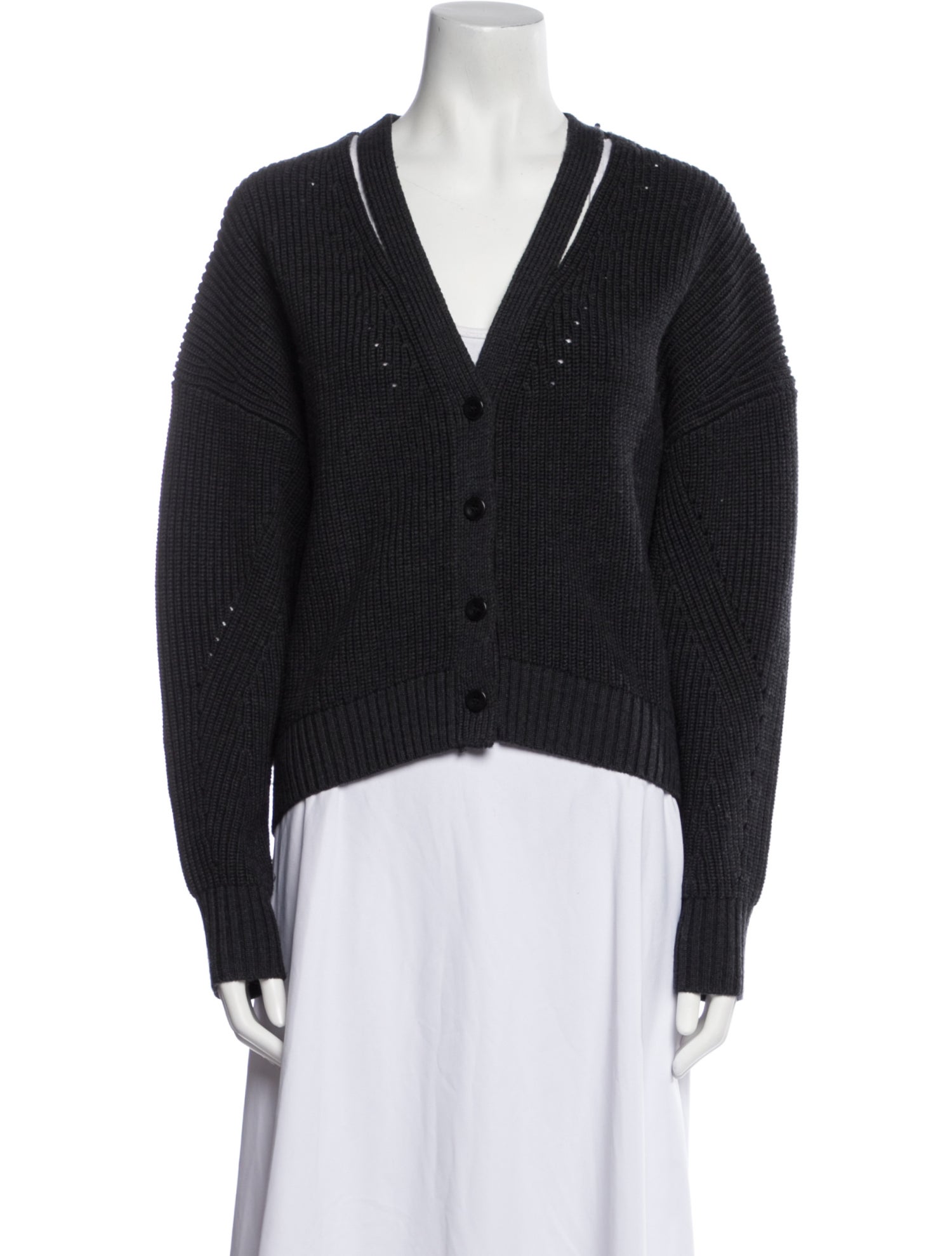 Proenza Schouler White Label Wool V-Neck Sweater