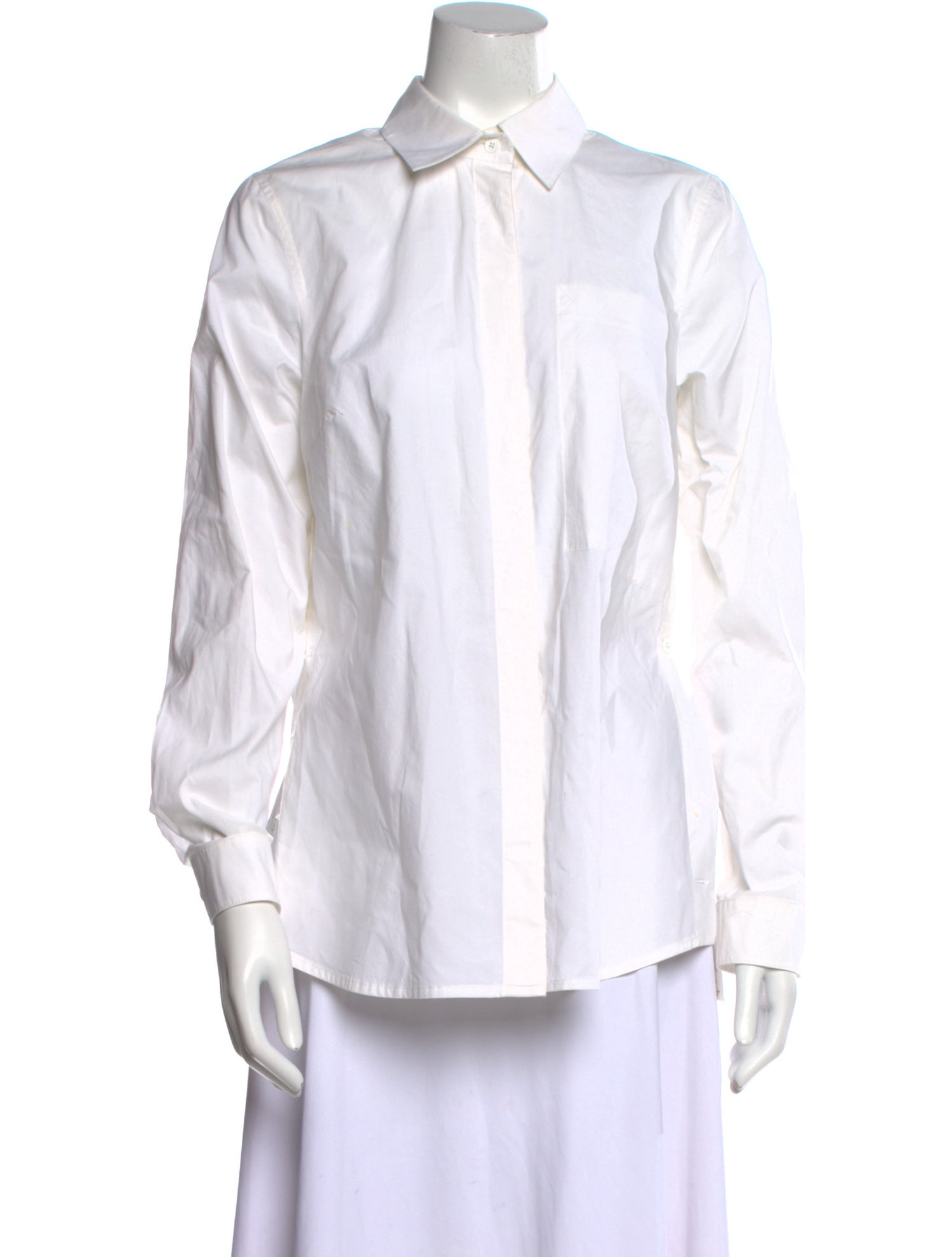 Proenza Schouler Long Sleeve Button-Up Top