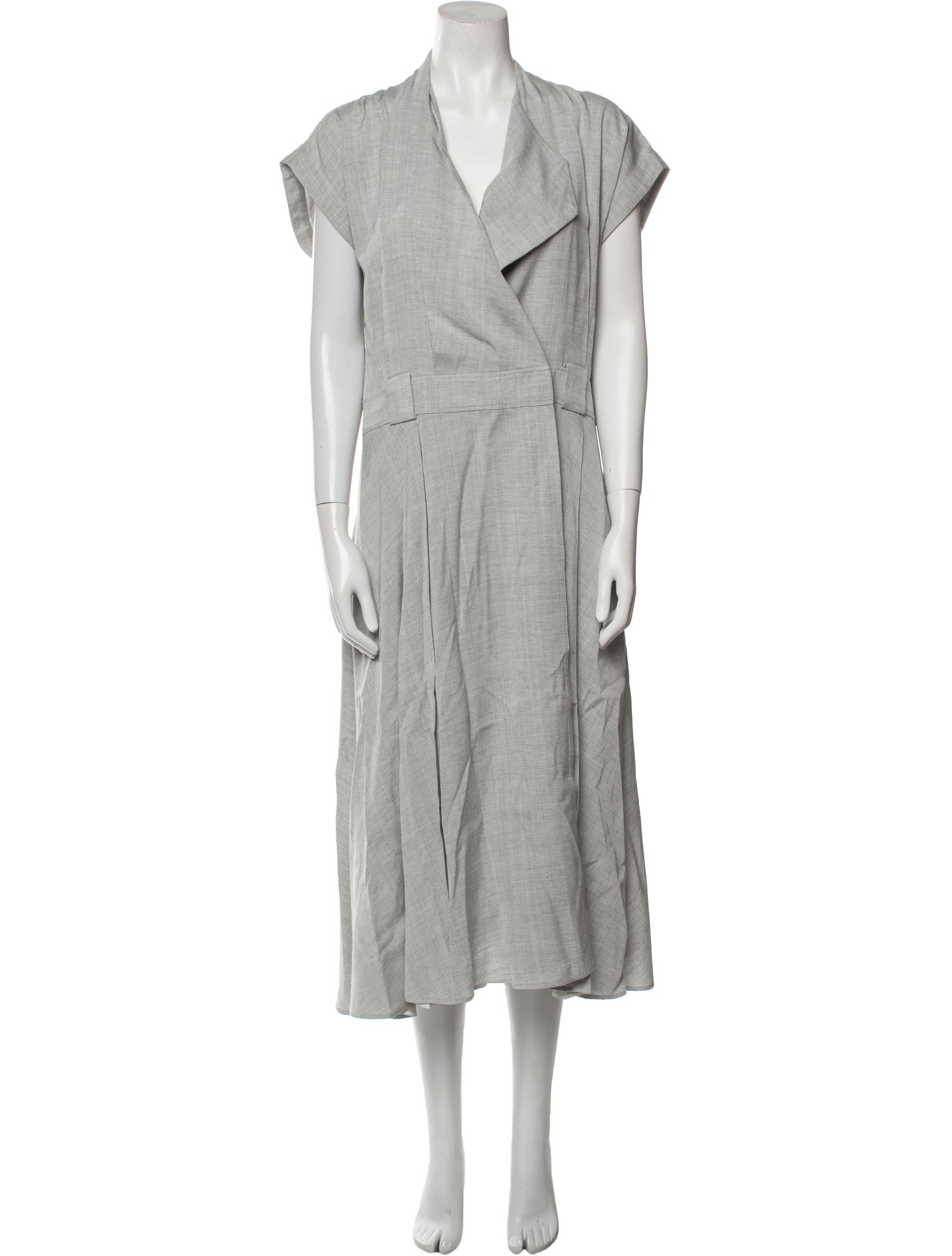 Proenza Schouler V-Neck Midi Length Dress