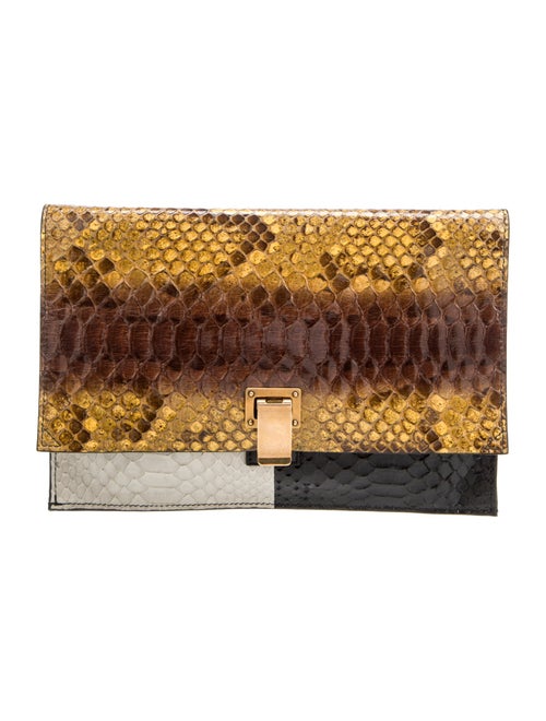Proenza Schouler Python Clutch