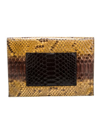 Proenza Schouler Python Clutch