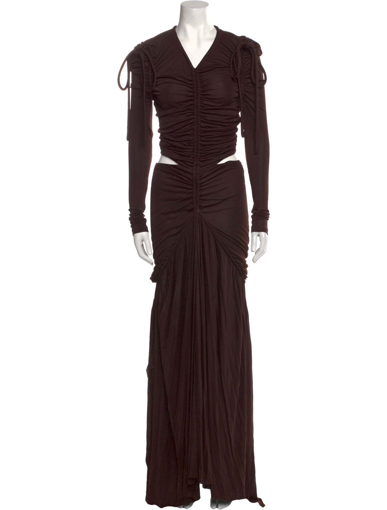 Proenza Schouler V-Neck Long Dress