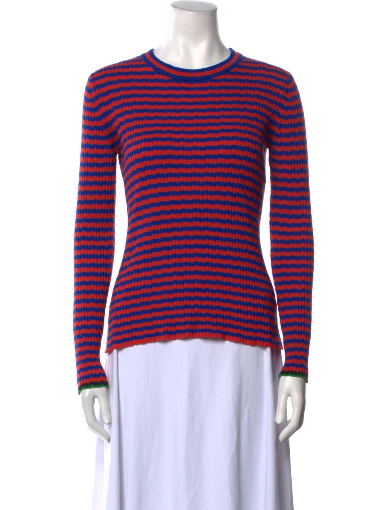 Proenza Schouler Silk Striped Sweater
