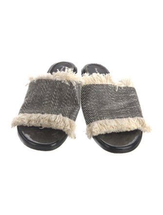 Proenza Schouler Fringe Trim Accent Slides
