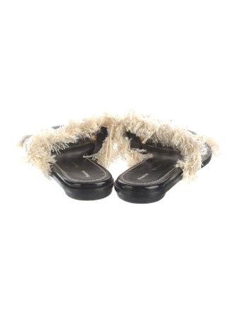 Proenza Schouler Fringe Trim Accent Slides