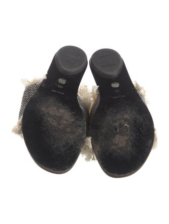 Proenza Schouler Fringe Trim Accent Slides