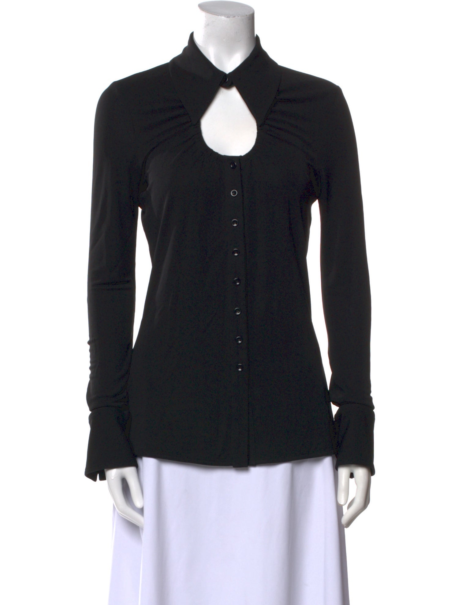 Proenza Schouler Long Sleeve Button-Up Top