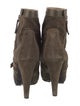 Proenza Schouler Suede Leather Trim Embellishment Boots