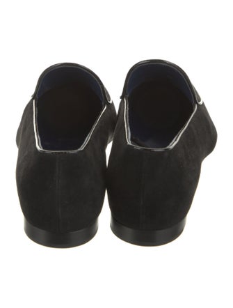 Proenza Schouler Suede Leather Trim Embellishment Loafers