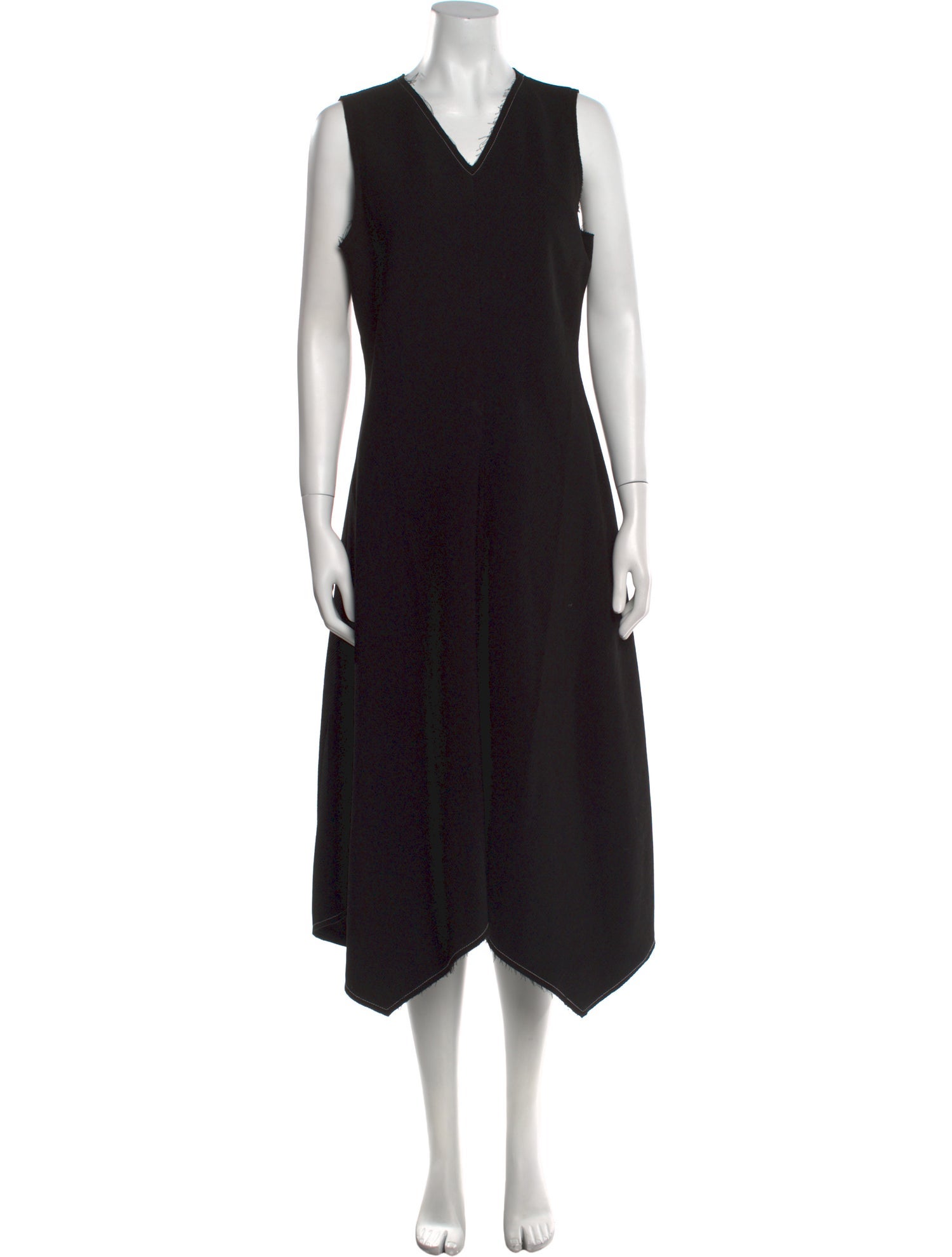 Proenza Schouler V-Neck Midi Length Dress