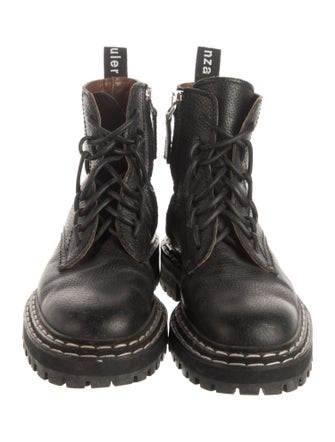 Proenza Schouler Leather Combat Boots