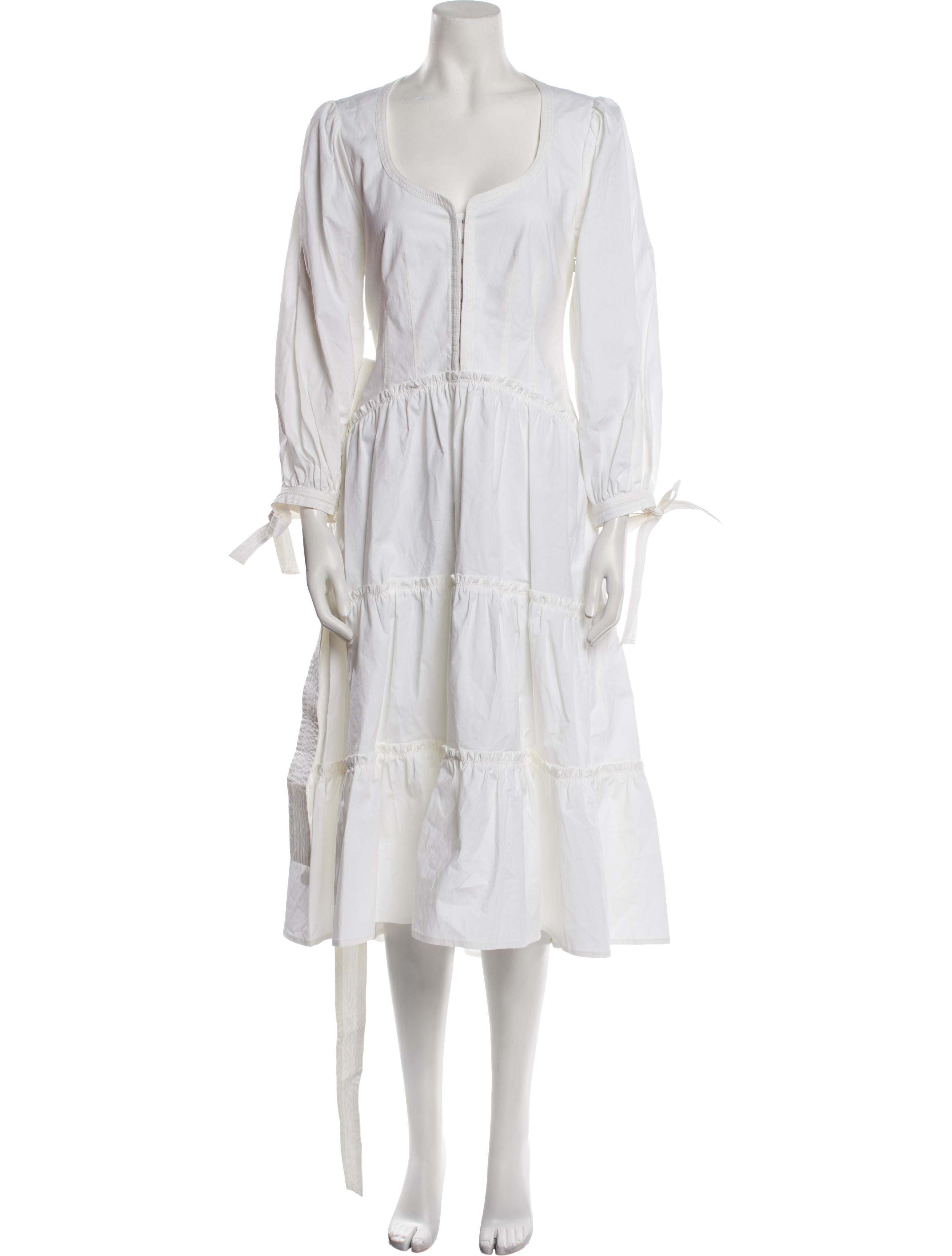 Proenza Schouler Square Neckline Midi Length Dress w/ Tags