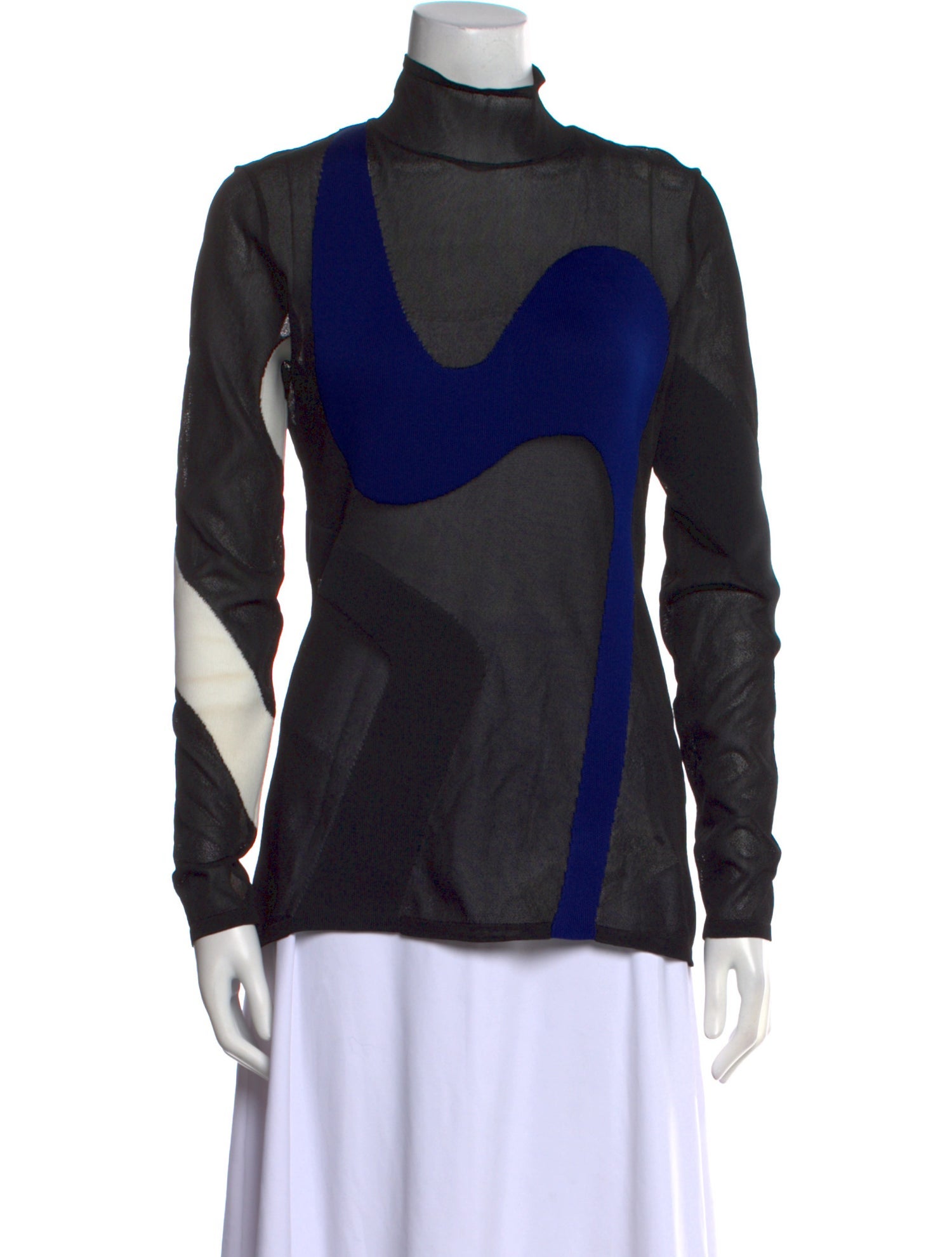 Proenza Schouler Printed Turtleneck Top