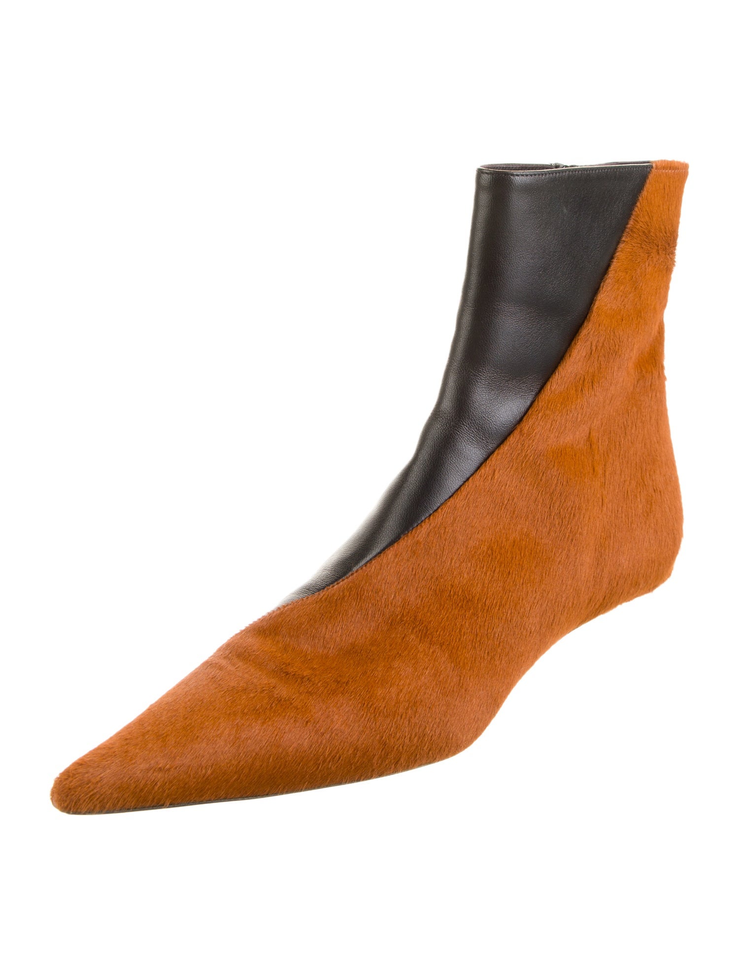 Proenza Schouler Ponyhair Colorblock Pattern Boots