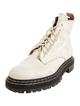 Proenza Schouler Leather Combat Boots
