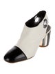 Proenza Schouler Leather Colorblock Pattern Slingback Pumps