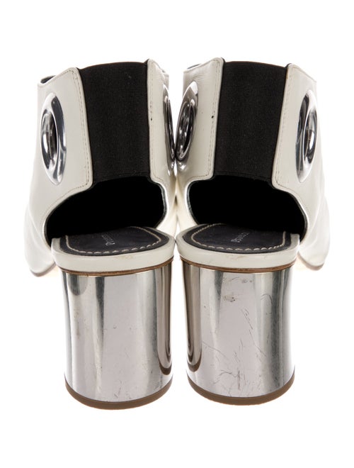 Proenza Schouler Leather Colorblock Pattern Slingback Pumps