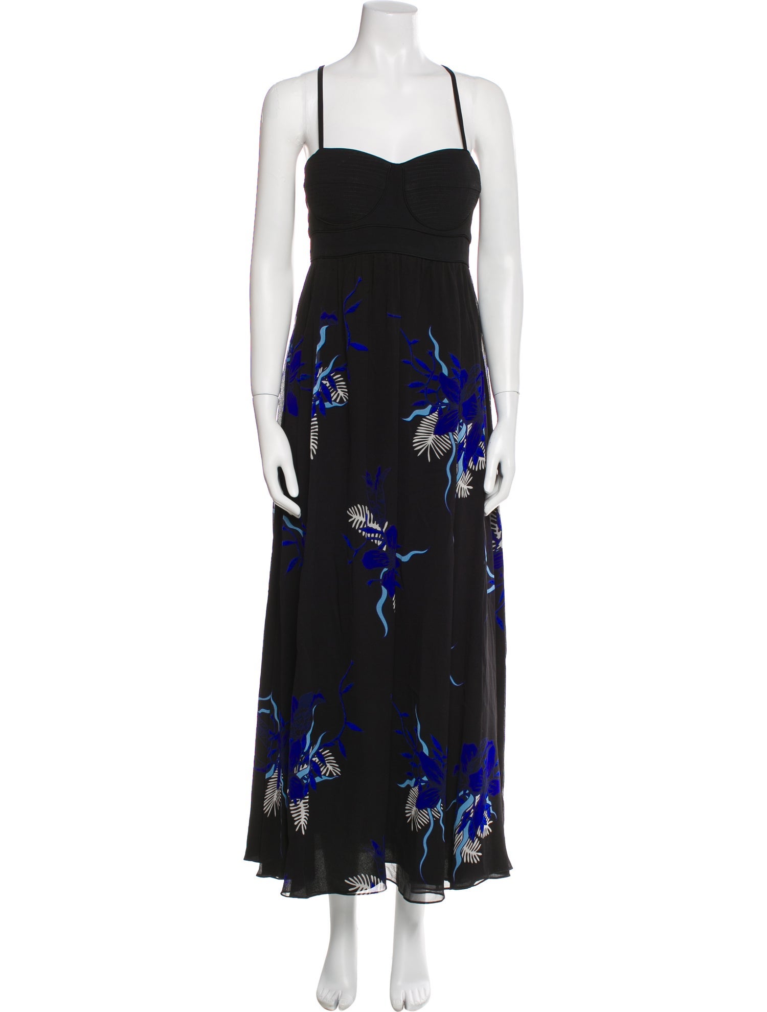 Proenza Schouler Floral Print Long Dress