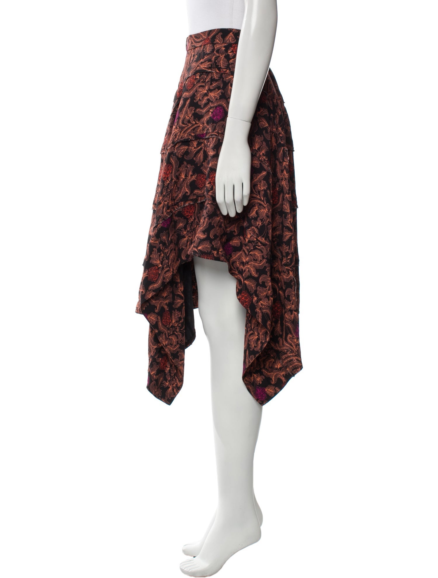 Proenza Schouler Printed Midi Length Skirt