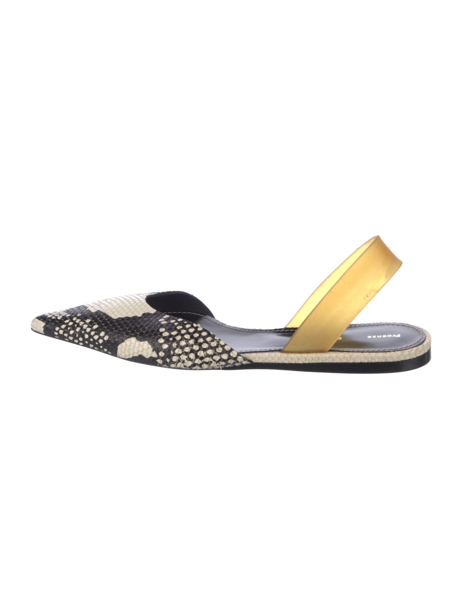 Proenza Schouler Leather Slingback Flats