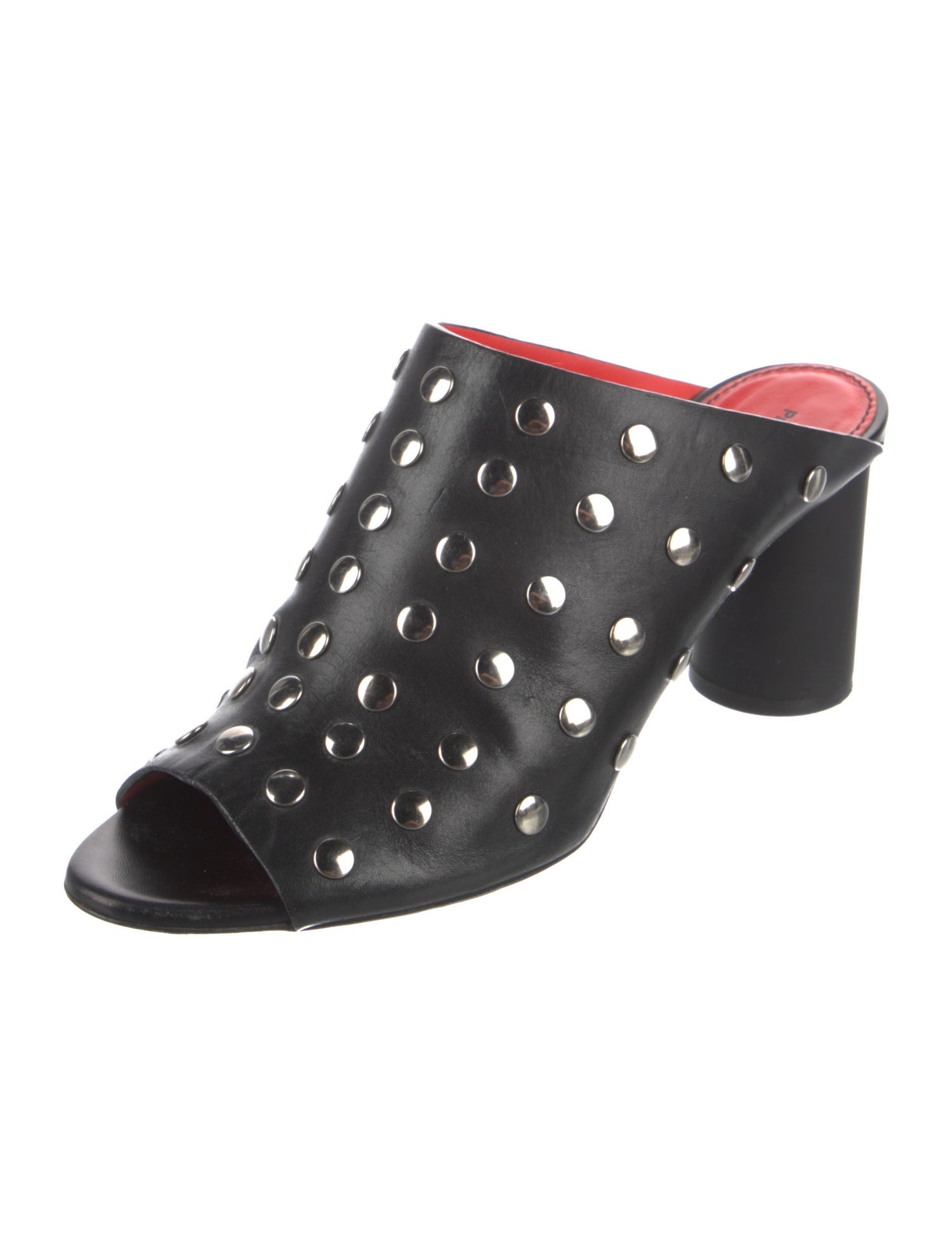 Proenza Schouler Leather Studded Accents Slides