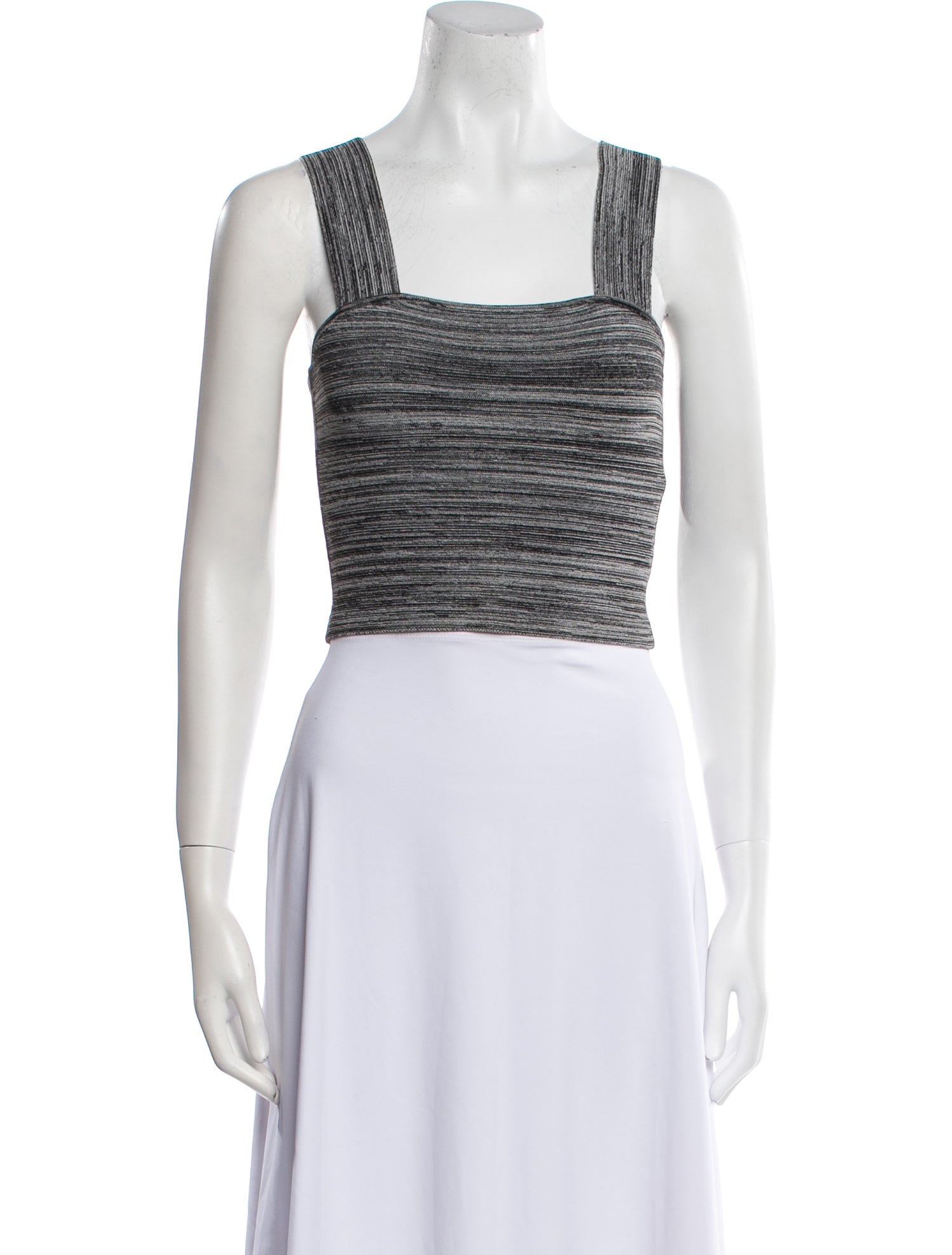 Proenza Schouler Square Neckline Sleeveless Crop Top