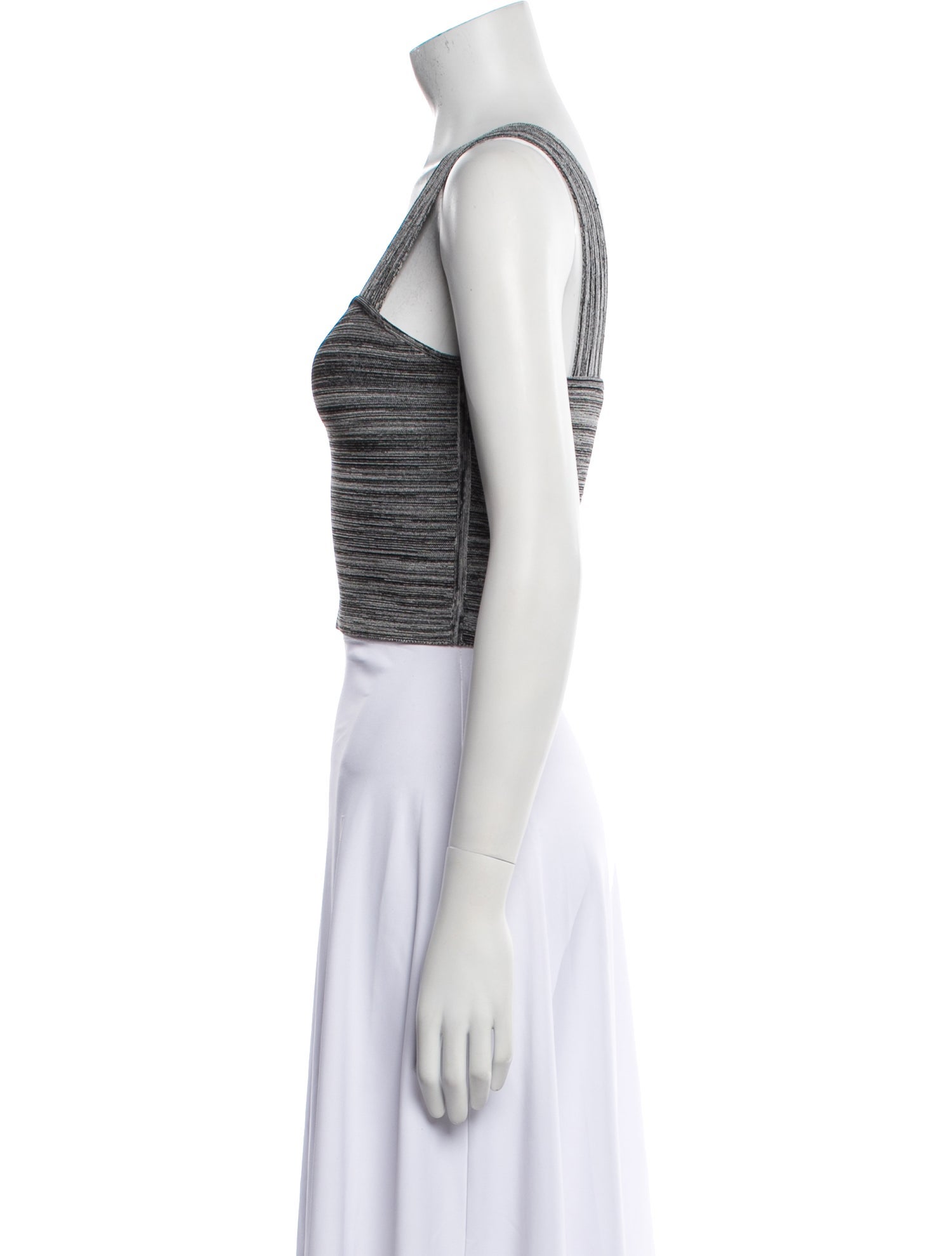 Proenza Schouler Square Neckline Sleeveless Crop Top