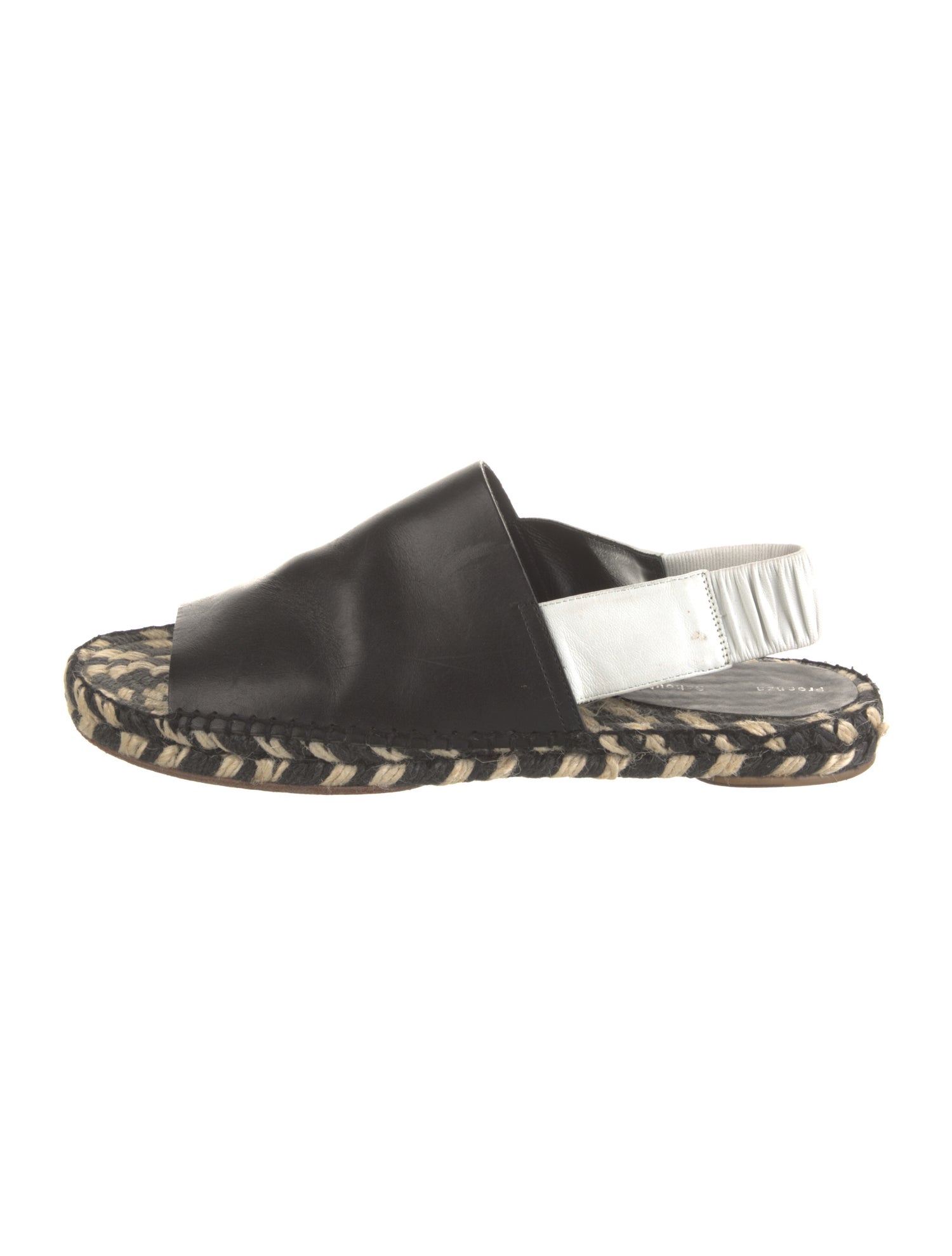 Proenza Schouler Leather Braided Accents Slingback Flats