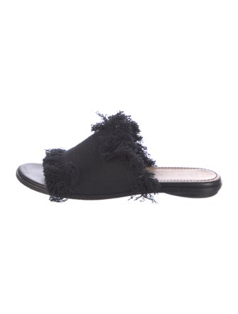 Proenza Schouler Fringe Trim Accent Slides